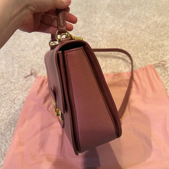 Miu Miu Madras Antico mauve pink crossbody bag - Picture 7 of 11